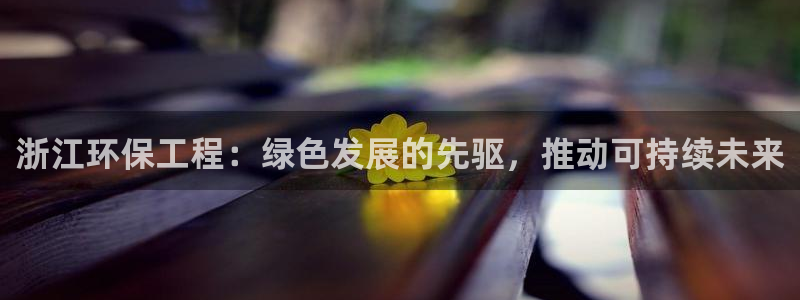 彩名堂一直不出结果怎么回事呢：浙江环保工程：绿色发展的先驱，推动可持续未来