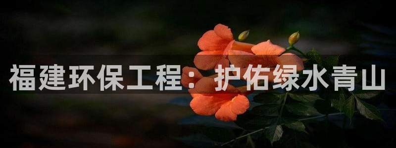 彩名堂官网计划：福建环保工程：护佑绿水青山