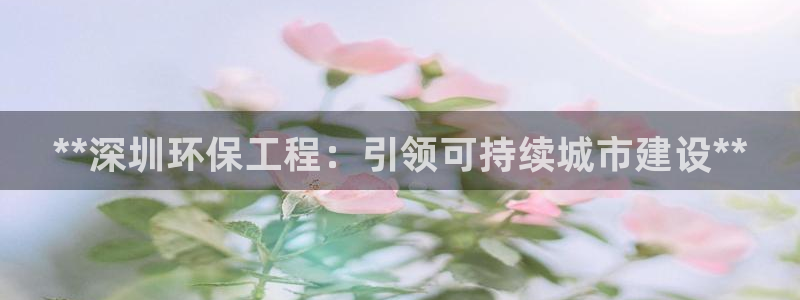 彩名堂计划app新版：**深圳环保工