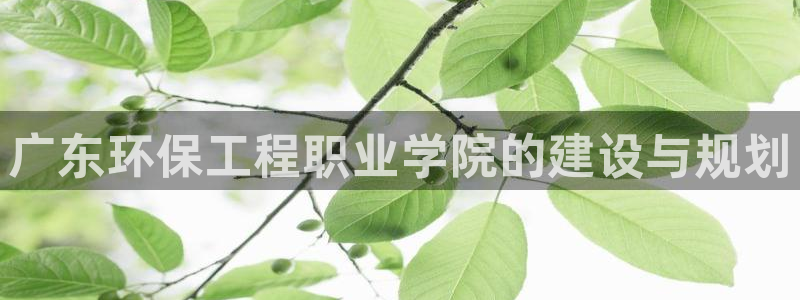 彩名堂v1.0.6：广东环保工程职业学院的建设与规划