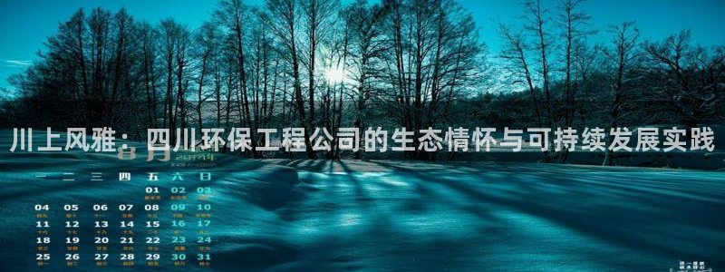 彩名堂官方平台：川上风雅：四川环保工