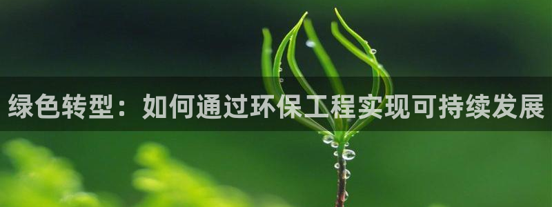 彩名堂计划官方下载网址：绿色转型：如