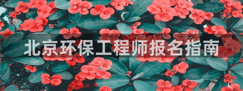 彩名堂5.0：北京环保工程师报名指南