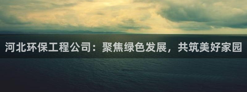 彩名堂app官方下载：河北环保工程公司：聚焦绿色发展，共筑美